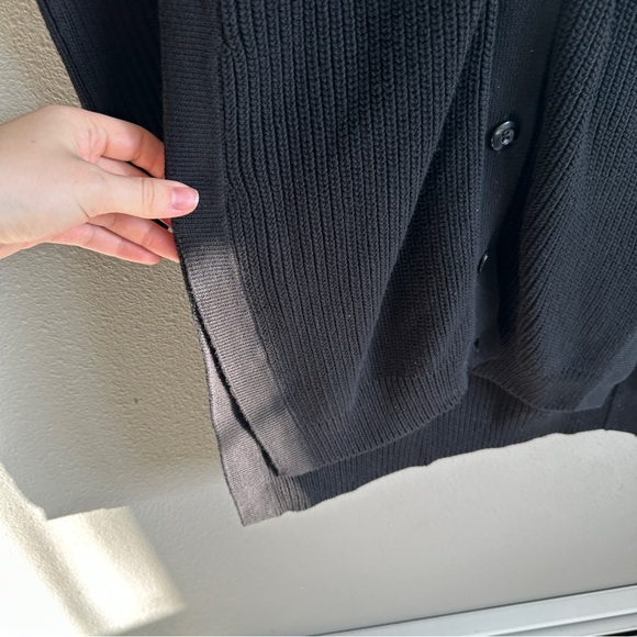 NWT CAbi Black Cotton Button Up Duster Cardigan Small - Picture 4 of 13